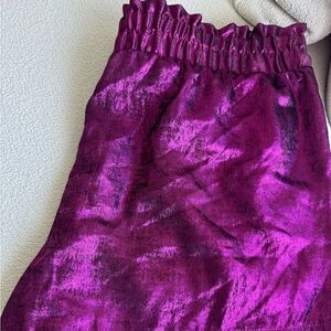 Target Purple Metallic Shorts